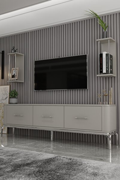 Givayo Mobilya STELLA Tv Ünitesi Duvar Raflı