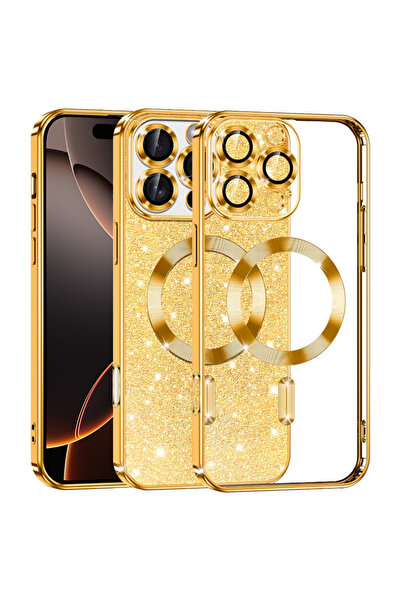 Evolium Θήκη τηλεφώνου για iPhone 16 Pro, MagSafe, με γκλίτερ, TPU, Evolium, ...