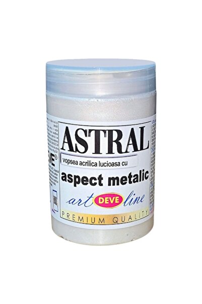 Deve Vopsea decorativă metalizată ASTRAL, DEVE, ARGINT 200ml, Argintiu, pentr...