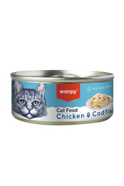 Wand Canned Food with Pieces of Cod Chicken for Cats 95g