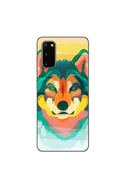 OEM Husa compatibila cu Samsung Galaxy S20 Silicon Gel Tpu Model Desen Lup
