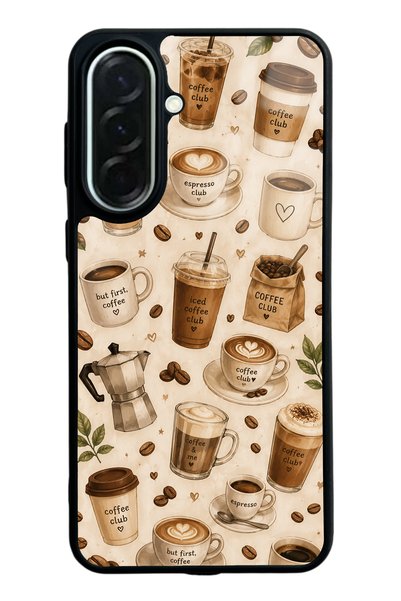 Spoyi Samsung A37 Coffee Club Design Glossy Phone Case