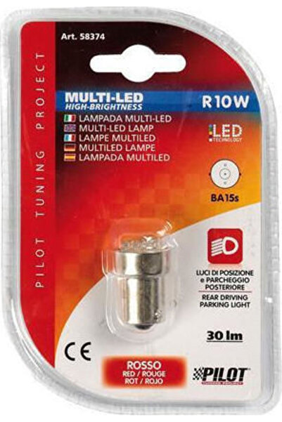 Lampa Λάμπα Αυτοκινήτου Πολλαπλών LED 11 Κόκκινα LED R10W Κόκκινο 12V 1