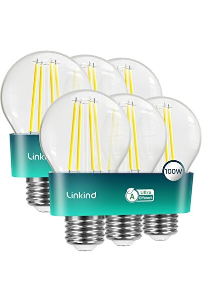 Linkind Bec LED E27 clasificat A, 7.2W (echivalent 100W) 1521lm 2700K Alb cal...