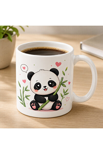 Tomris Hatun Panda Themed Double-Sided Printed Mug, Gift Mug, Sublimation Cat...