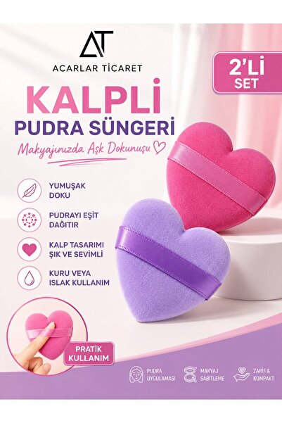 Acarlar Ticaret Kalpli 4'lü Pudra Fondöten Bb Krem Uygulama Aparatı Yıkanabil...