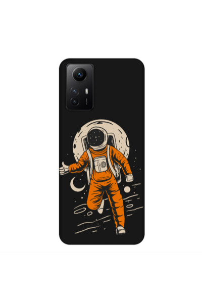 Other Xiaomi Redmi Note 12s Hitchhike Black Colored Silicone TPU Θήκη