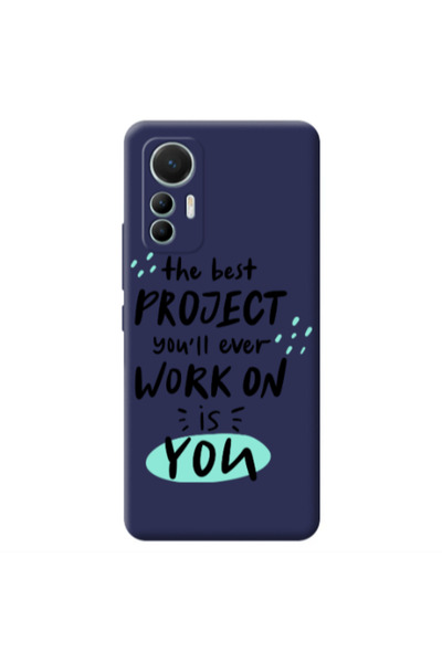 Other Xiaomi Mi 12 Lite The Best Project Dark blue Colored Silicone TPU Θήκη