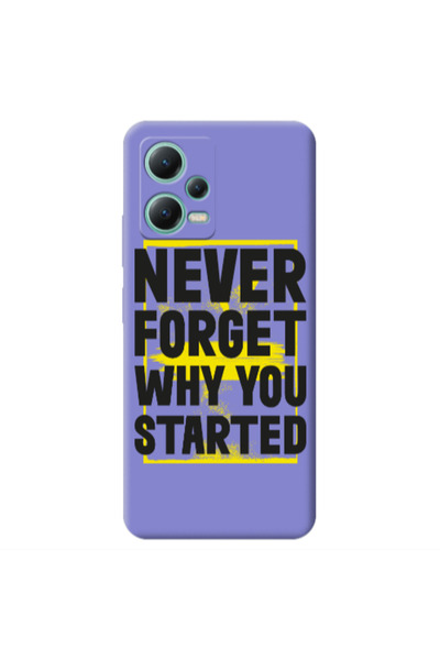 Other Xiaomi Redmi Note 12 Pro 5G Never Forget Purple Colored Silicone TPU Θήκη