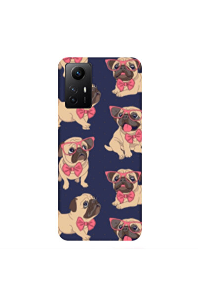 Other Xiaomi Redmi Note 12s Dog Spectacled Dark blue Colored Silicone TPU Θήκη