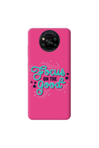 Other Xiaomi Poco X3 /X3 Pro Focus On The Good Fuchsia Colored Silicone TPU Θήκη