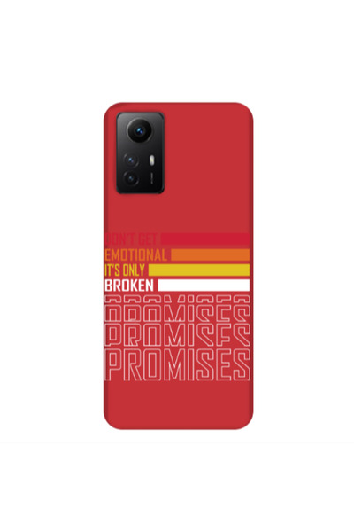Other Xiaomi Redmi Note 12s Dont Get Emotional Red Colored Silicone TPU Θήκη