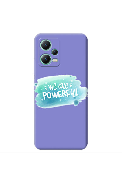 Other Xiaomi Redmi Note 12 Pro 5G We are Powerful Purple Colored Silicone TPU...