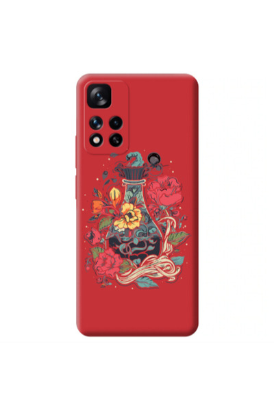 Other Xiaomi Redmi Note 11 Pro 5G Magic vase Red Colored Silicone TPU Θήκη