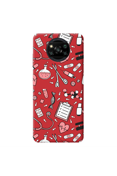 Other Xiaomi Poco X3 /X3 Pro Laboratory Red Colored Silicone TPU Θήκη