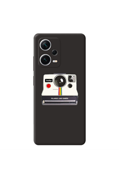 Other Xiaomi Poco X5 Polaroid land camera Black Colored Silicone TPU Θήκη