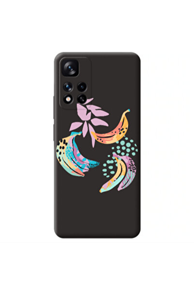 Other Xiaomi Redmi Note 11 Pro 5G Banana Black Colored Silicone TPU Θήκη