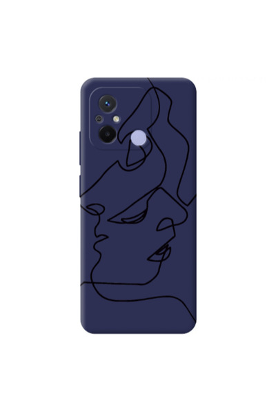 Other Xiaomi Redmi 12C intertwined Dark blue Colored Silicone TPU Θήκη