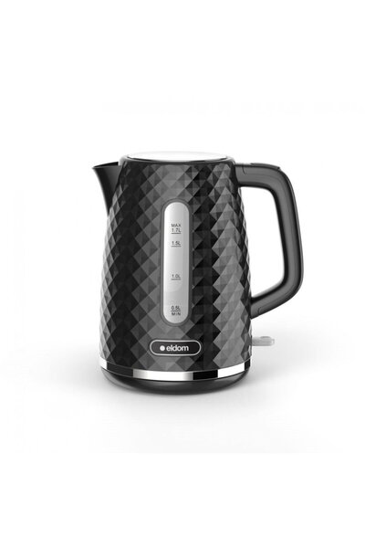 eldom Fierbător C280C ELLI, capacitate 1.7 l, putere 2200 W, negru, Strix, negru