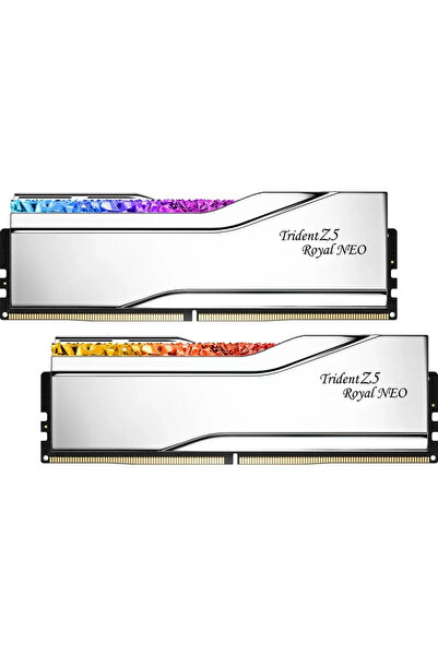 G Skill Kit Trident Z5 Royal NEO RGB Silver AMD EXPO 48GB DDR5-8000MHz CL40 D...