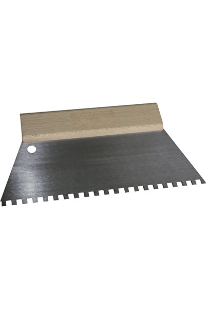 OEM Șpaclu zimțat Haromac 250mm dinți 6x6 mm, mâner din lemn