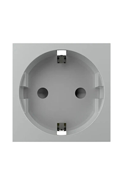 OEM Priză simplă cu împământare Livolo, 2 module, argintiu