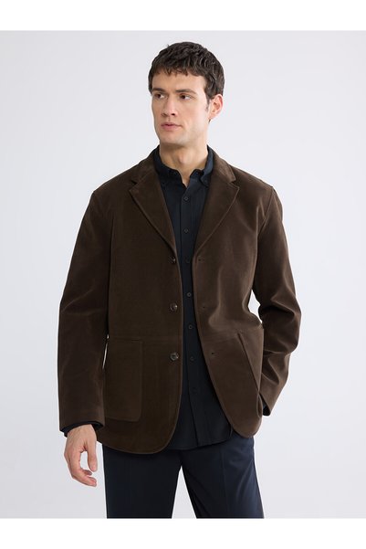 LC Waikiki Southblue Brown Standard Fit Men's Blazer Jacket