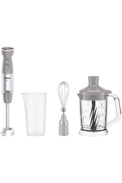 TEFAL Blender de Mana, HB67MB30 Quickchef+, 1000 W, 0.7 L, Inox/Negru