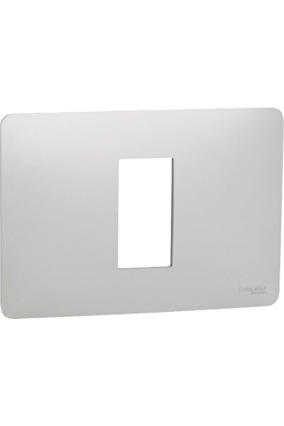 OEM Ramă aparataje Schneider Unica Studio 1/3 module, plastic nuanță aluminiu