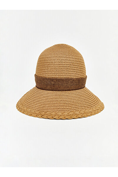 LC Waikiki Ozmarka New Season Women's Straw Bucket Hat