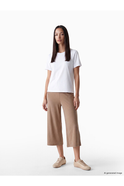 LC Waikiki Vizyon New Season Elastic Waist Soft Touch Women's Capri