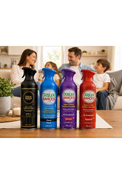 düşler bahçesi ANTİ SİGARA ODA KOKUSU 400ML 4'LU SET (...KLASİK & BERFİN ...B...