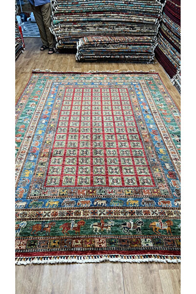 Turkmen Rug El Dokuma Afghan halısı