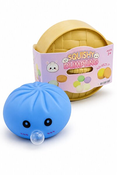 DAT Squishy Dumpling Stress Ball Toy, Soft Steamed Bun Squeeze Toy, Kawaii Bu...
