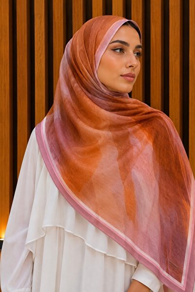 İmajButik Dusty Rose Cotton Soft Shawl