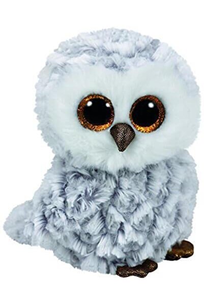 TY Beanie Boos Αφράτη Λούτρινη Κουκουβάγια Λευκή/Γκρι 15εκ. (1607-37201)
