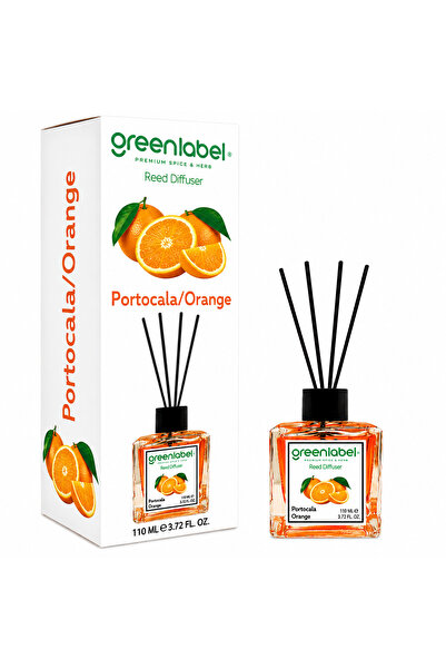 Greenlabel Odorizant Camera Red Diffuser cu betisoare 110ML Aroma Portocala
