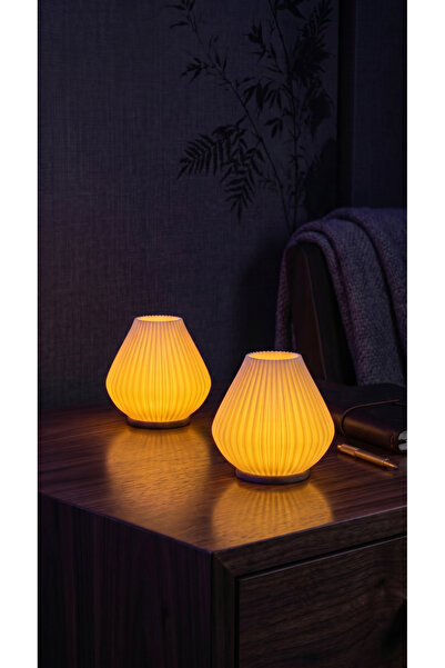 BKShape Aura Glow İkili LED Pilli Tealight Seti - Dekoratif Gece Işığı