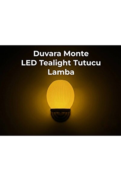 moto print Duvar Lambası - Pilli Modern Dekoratif Aydınlatma (Başlık Seçenekli)