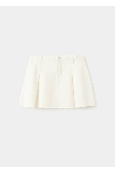 MANGO Kids Pileli denim etek