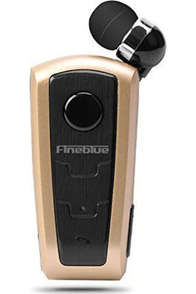 Fineblue F910 Ενδοωτικό Ακουστικό Bluetooth Handsfree Χρυσό