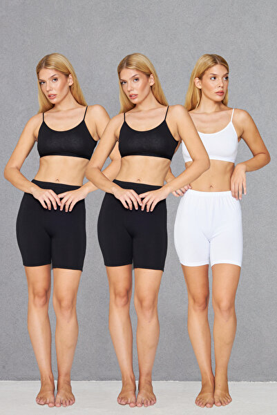 Lantliv 3 Pieces Mixed (Black and White) Combed Cotton 95% Cotton 5% Lycra Co...