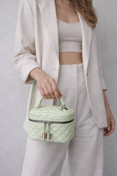 chocolatebag Women's Box Model Chain Strap Crossbody Bag Fonele Turquoise