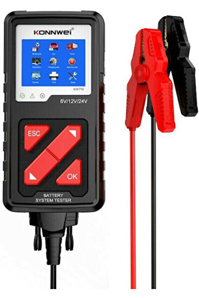KONNWEİ Ελεγκτής Ανάλυσης Μπαταρίας KW710 Ψηφιακός Ελεγκτής Μπαταρίας με Κροκ...