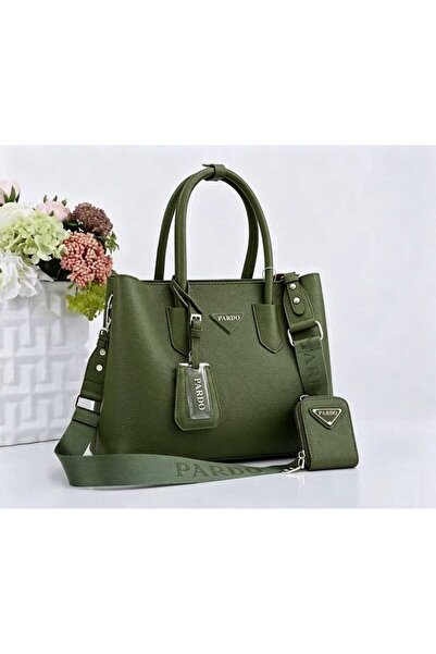 Generic TOP Choice Pardo Elegant Pebbled Leather-Look Top Handle Tote Bag wit...