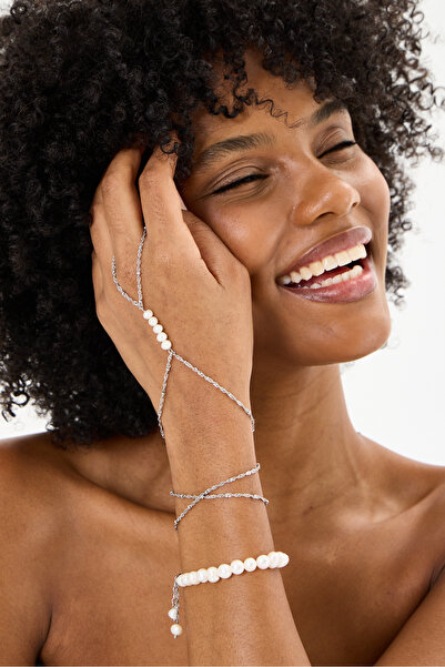 JİMNY JEWELRY İnci Şahmeran & İnci Bileklik Kombini