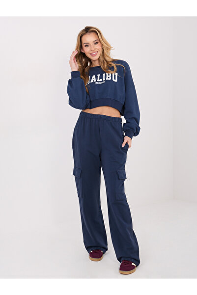 Factory Price Pantaloni Dama Bleumarin