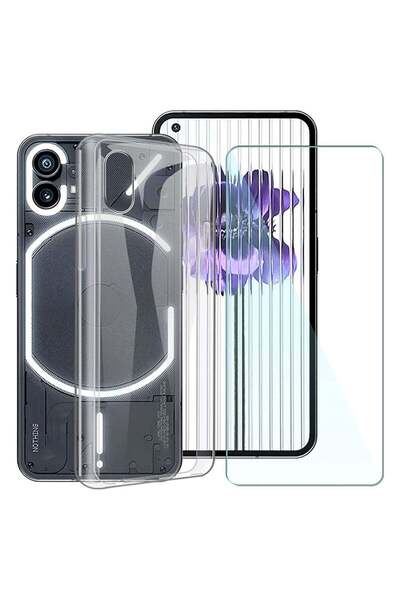 ELTRAZONE PHONE 1 CLEAR CASE COVER + TEMPERED GLASS FILM