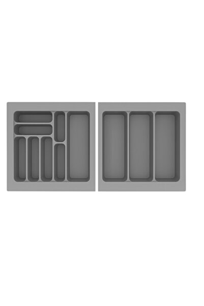 MEGAHOME STORE 49x49 cm Çekmece İçi Kaşıklık ve Kepçelik Seti 2'li SET – (43x...