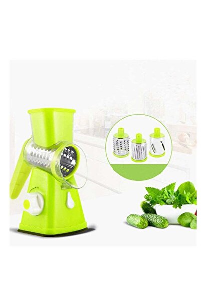 ELTRAZONE Manual Vegetable Tabletop Drum Round Onion Potato Carrot Grater Kit...